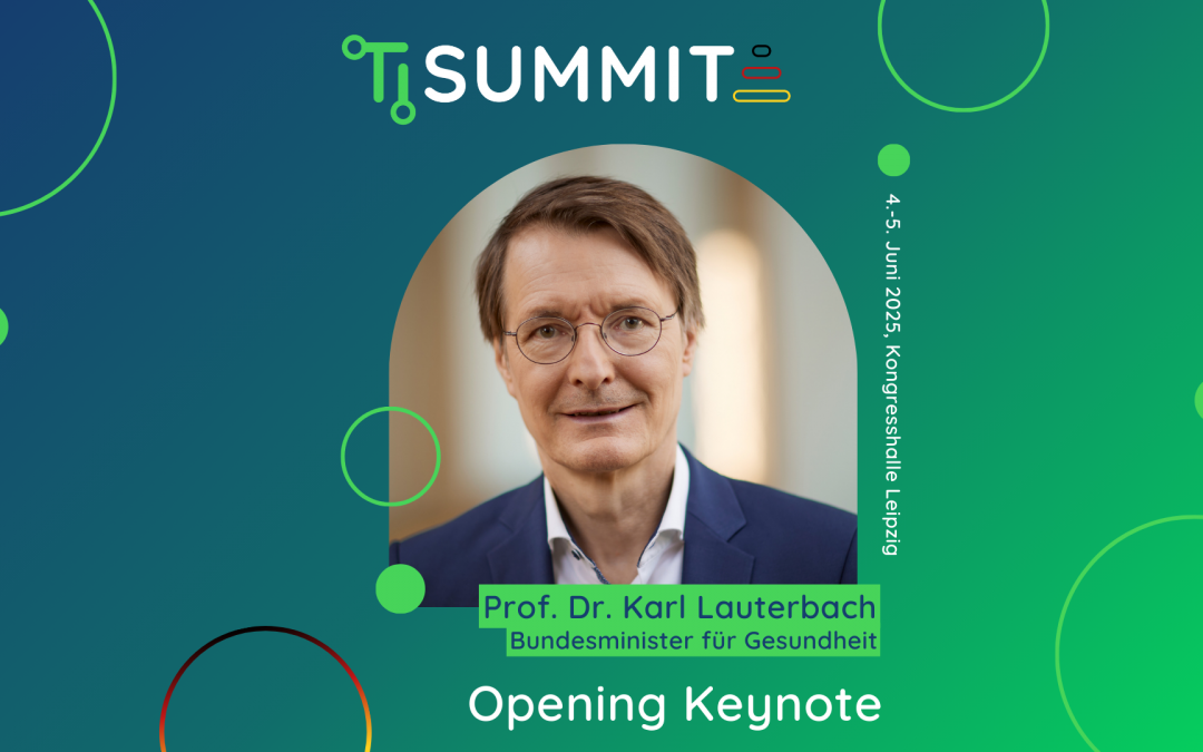 Bundesgesundheitsminister Prof. Dr. Karl Lauterbach eröffnet TI-SUMMIT 2025 am 4. Juni als Keynote-Speaker